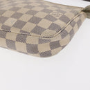 LOUIS VUITTON Damier Azur Pochette Accessoires Pouch N51986 LV Auth BA9215-15