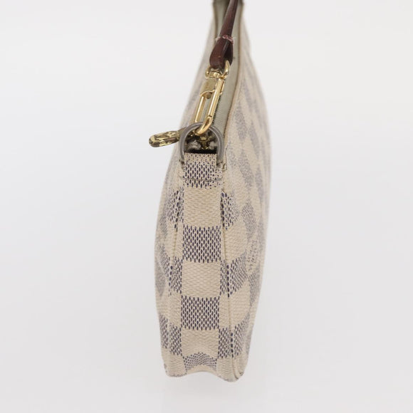 LOUIS VUITTON Damier Azur Pochette Accessoires Pouch N51986 LV Auth BA9215