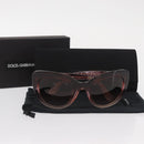 DOLCE&GABBANA Sunglasses plastic Brown Auth BA9216-12