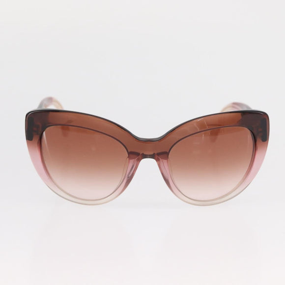DOLCE&GABBANA Sunglasses plastic Brown Auth BA9216