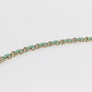 CHANEL Chain Mini Matelasse 16 Bag Lamb Skin LIme Green Gold CC Auth BA9219SAV-10