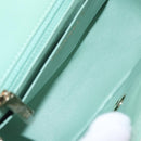 CHANEL Chain Mini Matelasse 16 Bag Lamb Skin LIme Green Gold CC Auth BA9219SAV-22