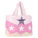 Miu Miu Padded Nylon Tote Bag Nylon Leather Pink Auth BA9224AM-1