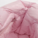 Miu Miu Padded Nylon Tote Bag Nylon Leather Pink Auth BA9224AM-18