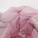 Miu Miu Padded Nylon Tote Bag Nylon Leather Pink Auth BA9224AM-19