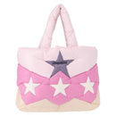 Miu Miu Padded Nylon Tote Bag Nylon Leather Pink Auth BA9224AM-13