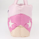 Miu Miu Padded Nylon Tote Bag Nylon Leather Pink Auth BA9224AM-4