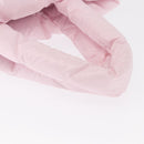 Miu Miu Padded Nylon Tote Bag Nylon Leather Pink Auth BA9224AM-7