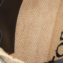 LOEWE Hand Bag Raffia 2way Beige Gold Auth BA9225V-10