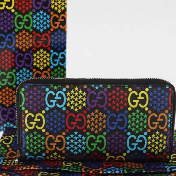 GUCCI GG Psychedelic Long Wallet Multicolor 601079 Auth BA9230V