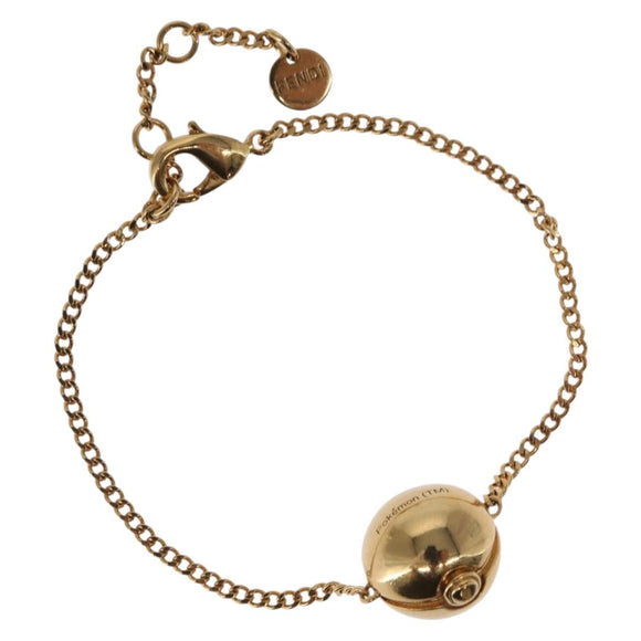 FENDI Pokemon x Fragment Pokemon Ball Bracelet metal Gold Tone Auth BA9231SAM