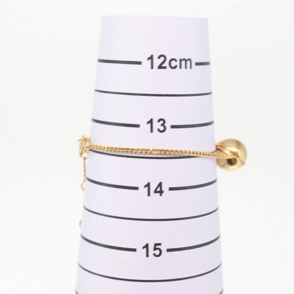 FENDI Pokemon x Fragment Pokemon Ball Bracelet metal Gold Tone Auth BA9231SAM