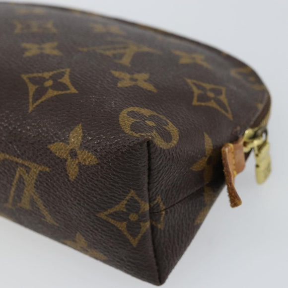 LOUIS VUITTON Monogram Pochette Cosmetic PM Pouch M43998 LV Auth BA9236