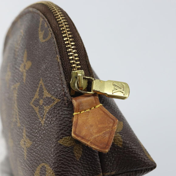 LOUIS VUITTON Monogram Pochette Cosmetic PM Pouch M43998 LV Auth BA9236