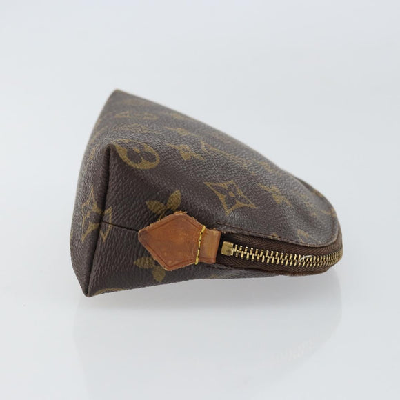 LOUIS VUITTON Monogram Pochette Cosmetic PM Pouch M43998 LV Auth BA9236