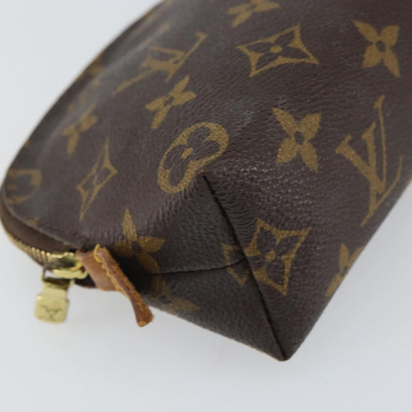 LOUIS VUITTON Monogram Pochette Cosmetic PM Pouch M43998 LV Auth BA9236