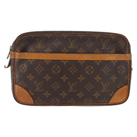 LOUIS VUITTON Monogram Compiegne 28 Clutch Bag M51845 LV Auth BA9237 - 0