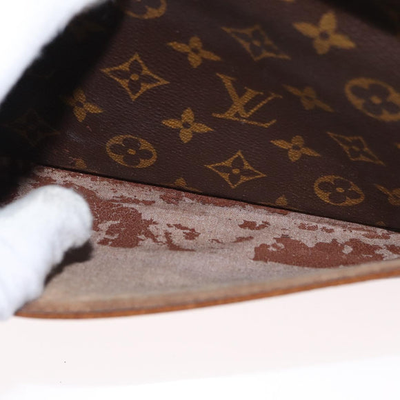 LOUIS VUITTON Monogram Compiegne 28 Clutch Bag M51845 LV Auth BA9237