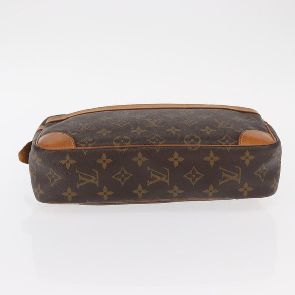 LOUIS VUITTON Monogram Compiegne 28 Clutch Bag M51845 LV Auth BA9237