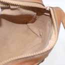 GUCCI Web Sherry Line Shoulder Bag Canvas Beige Gold Auth BA9238-19