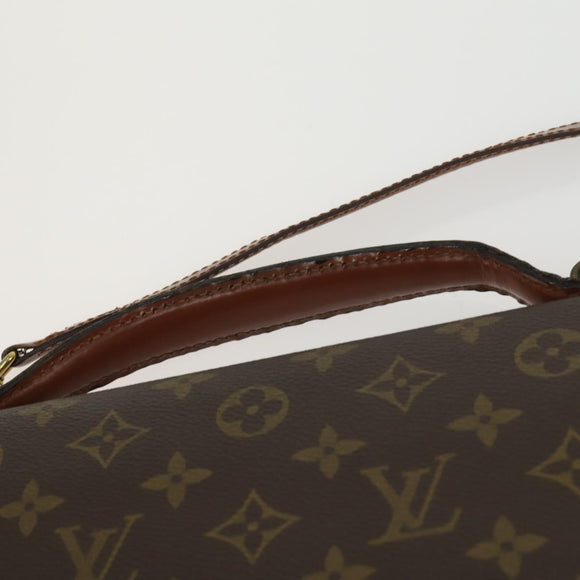 LOUIS VUITTON Monogram Porte Documents Bandouliere Bag M53338 LV Auth BA9240