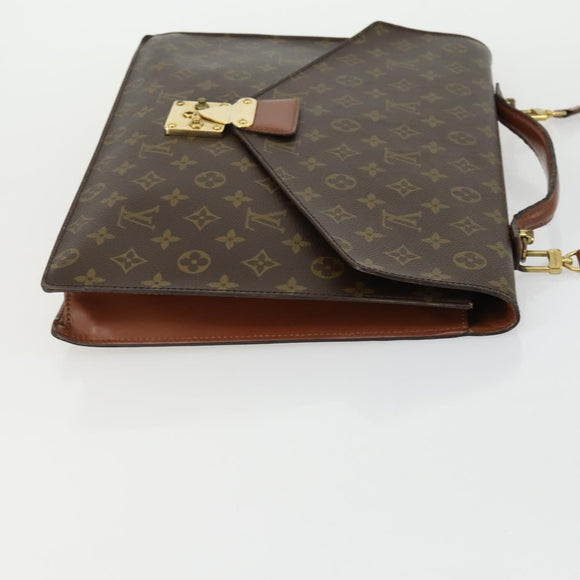 LOUIS VUITTON Monogram Porte Documents Bandouliere Bag M53338 LV Auth BA9240