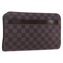 LOUIS VUITTON Damier Ebene Saint Louis Clutch Bag N51993 LV Auth BA9242-1