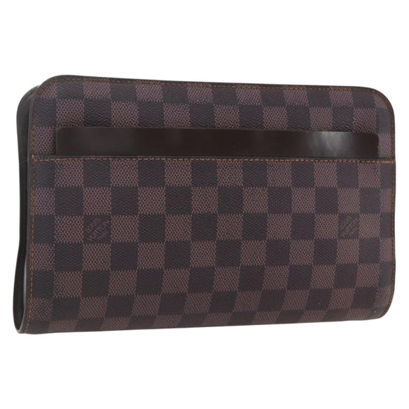 LOUIS VUITTON Damier Ebene Saint Louis Clutch Bag N51993 LV Auth BA9242