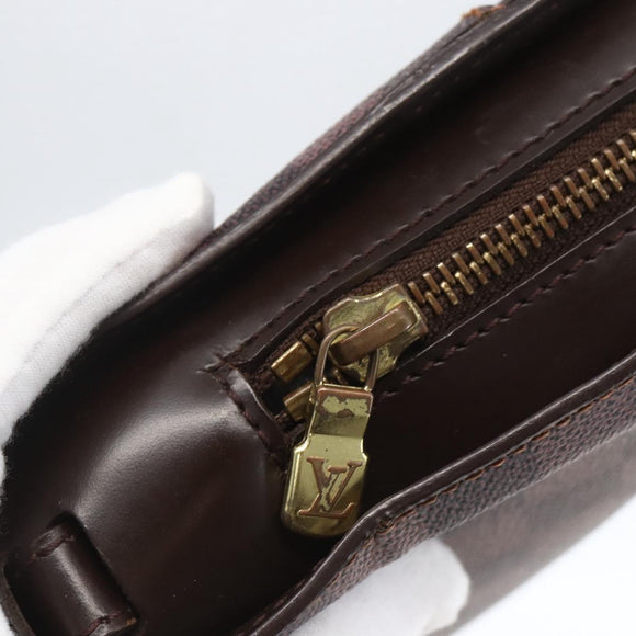 LOUIS VUITTON Damier Ebene Saint Louis Clutch Bag N51993 LV Auth BA9242