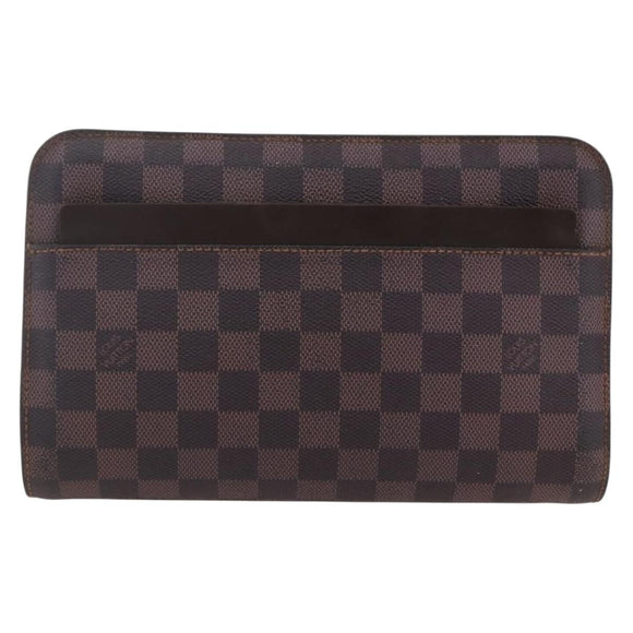 LOUIS VUITTON Damier Ebene Saint Louis Clutch Bag N51993 LV Auth BA9242
