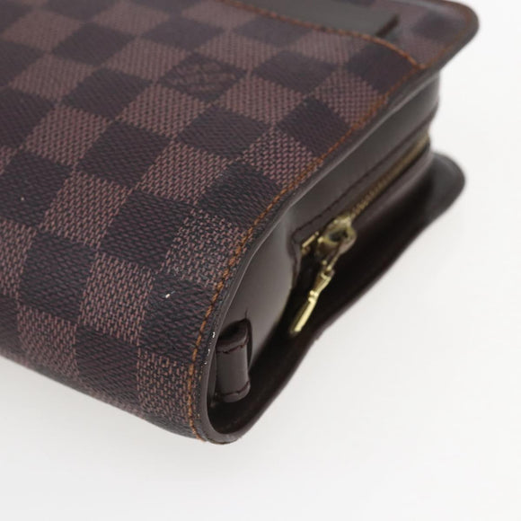 LOUIS VUITTON Damier Ebene Saint Louis Clutch Bag N51993 LV Auth BA9242