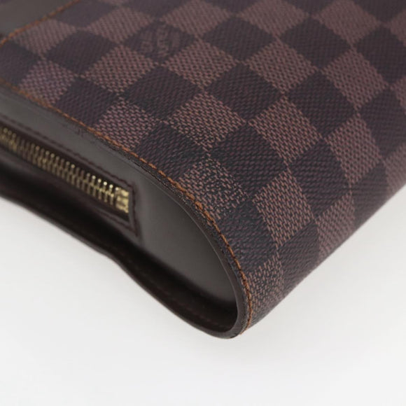 LOUIS VUITTON Damier Ebene Saint Louis Clutch Bag N51993 LV Auth BA9242