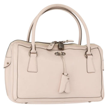 Salvatore Ferragamo Gancini Tote Bag Leather Pink Auth BA9245