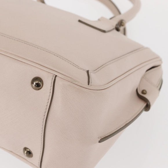 Salvatore Ferragamo Gancini Tote Bag Leather Pink Auth BA9245