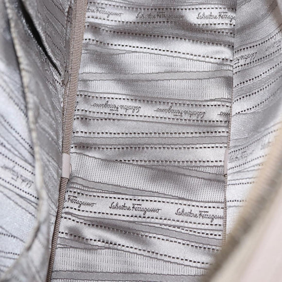 Salvatore Ferragamo Gancini Tote Bag Leather Pink Auth BA9245