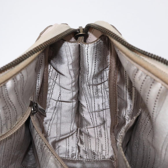 Salvatore Ferragamo Gancini Tote Bag Leather Pink Auth BA9245