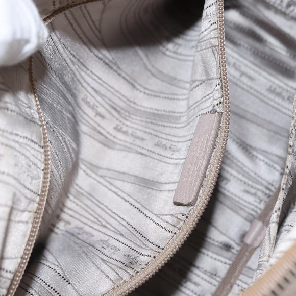 Salvatore Ferragamo Gancini Tote Bag Leather Pink Auth BA9245