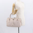 Salvatore Ferragamo Gancini Tote Bag Leather Pink Auth BA9245-24