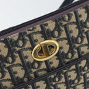 Christian Dior Trotter Canvas Umhängetasche Navy Gold Auth BA9247-17