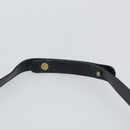 Christian Dior Trotter Canvas Shoulder Bag Navy Gold Auth BA9247-8