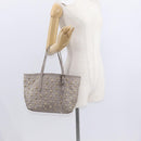 Jimmy Choo Sasha S Tote Bag Leather Silver Gold Auth BA9248-20