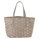Jimmy Choo Sasha S Tote Bag Leather Silver Gold Auth BA9248-2