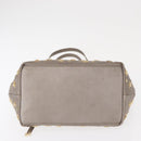 Jimmy Choo Sasha S Tote Bag Leather Silver Gold Auth BA9248-5