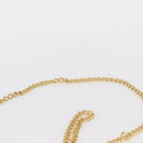 Salvatore Ferragamo Gancini Chain Shoulder Bag Suede Navy Gold Auth BA9249-8