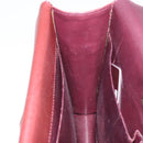 CARTIER Must Line Shoulder Bag Leather Bordeaux Gold Auth BA9250-19