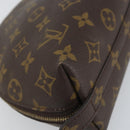 LOUIS VUITTON Monogram Trousse Demi Ronde Cosmetic Pouch M47520 LV Auth BA9256-11