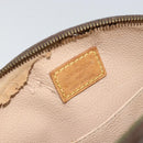 LOUIS VUITTON Monogram Trousse Demi Ronde Cosmetic Pouch M47520 LV Auth BA9256-14