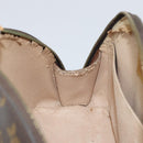 LOUIS VUITTON Monogram Trousse Demi Ronde Cosmetic Pouch M47520 LV Auth BA9256-17