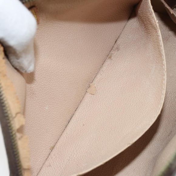 LOUIS VUITTON Monogram Trousse Demi Ronde Cosmetic Pouch M47520 LV Auth BA9256