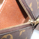 LOUIS VUITTON Monogram Trousse Demi Ronde Cosmetic Pouch M47520 LV Auth BA9256-19